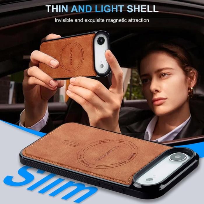 LC.imeeke - LC.IMEEKE L6 iPhone Air Fodral PU Läder - Brun