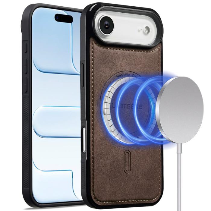 LC.imeeke - LC.IMEEKE L6 iPhone Air Fodral PU Läder - Kaffe