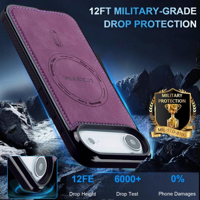 LC.imeeke - LC.IMEEKE L6 iPhone Air Fodral PU Läder - Lila