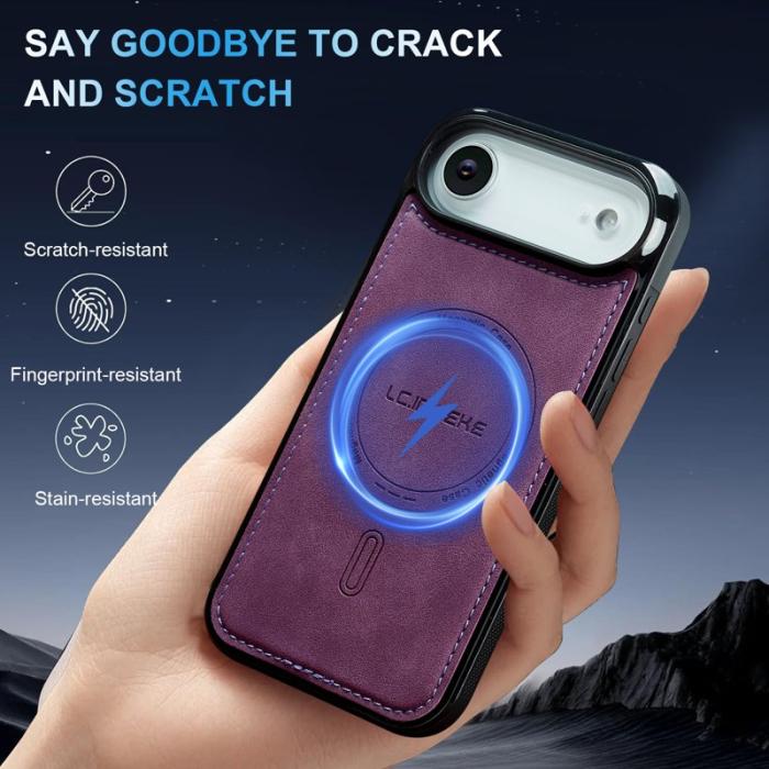 LC.imeeke - LC.IMEEKE L6 iPhone Air Fodral PU Läder - Lila