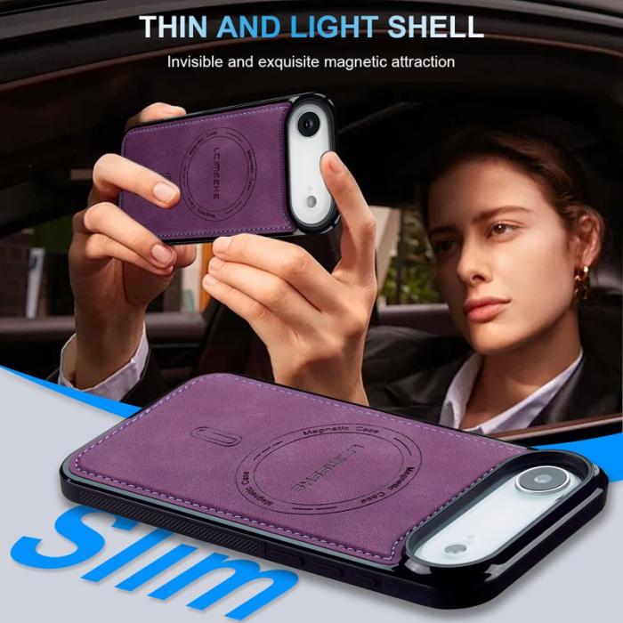 LC.imeeke - LC.IMEEKE L6 iPhone Air Fodral PU Läder - Lila