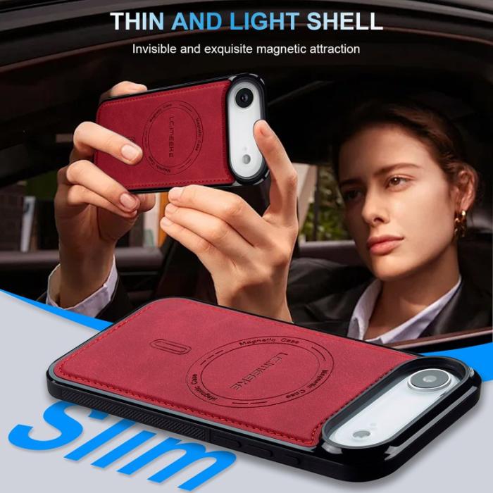 LC.imeeke - LC.IMEEKE L6 iPhone Air Fodral PU Läder - Röd