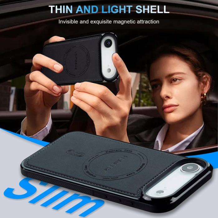 LC.imeeke - LC.IMEEKE L6 iPhone Air Fodral PU Läder - Svart