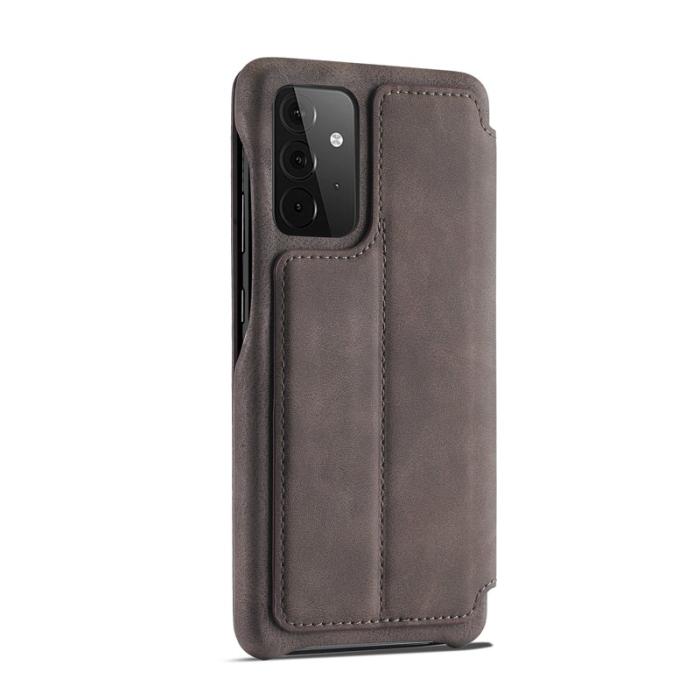 LC.imeeke - LC.IMEEKE Retro Style Fodral Äkta läder - Grå