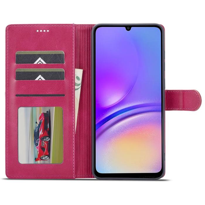 LC.imeeke - LC.IMEEKE Samsung Galaxy A06 Fodral Äkta läder - Rosé