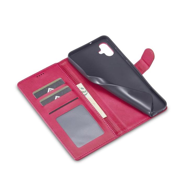 LC.imeeke - LC.IMEEKE Samsung Galaxy A06 Fodral Äkta läder - Rosé