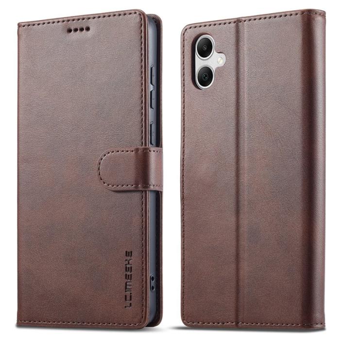 LC.imeeke - LC.IMEEKE Samsung Galaxy A06 Fodral PU Läder - Brun