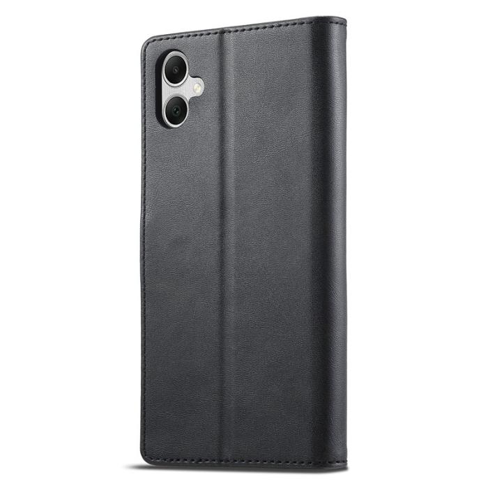 LC.imeeke - LC.IMEEKE Samsung Galaxy A06 Fodral PU Läder - Svart