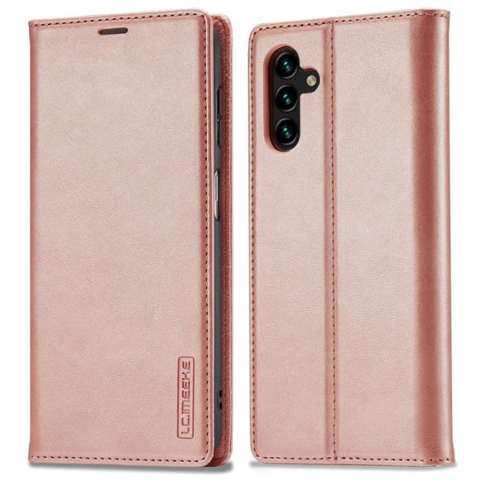 LC.imeeke - LC.IMEEKE Samsung Galaxy A13 Fodral - PU Läder - Rose Gold