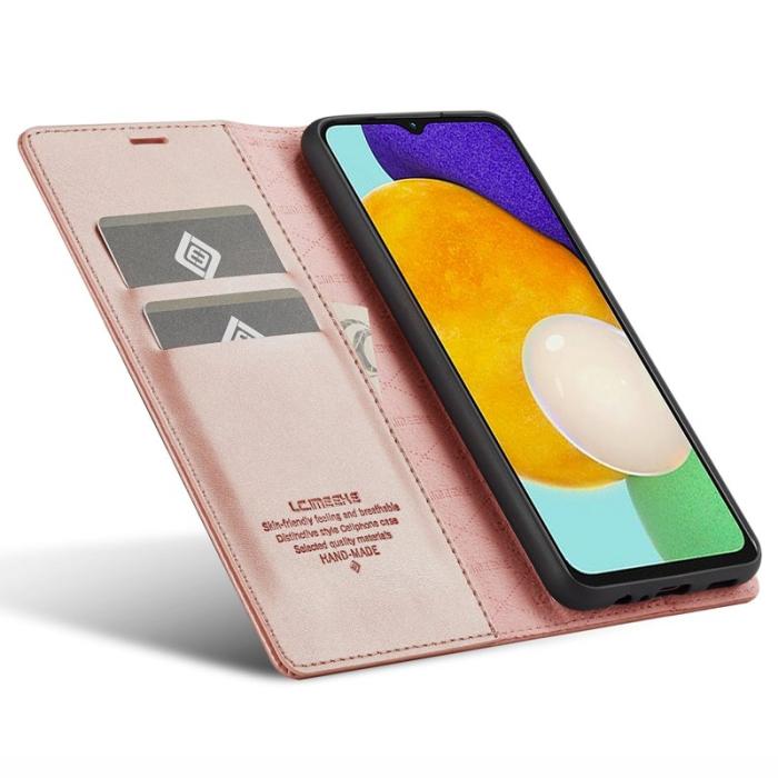 LC.imeeke - LC.IMEEKE Samsung Galaxy A13 Fodral - PU Läder - Rose Gold