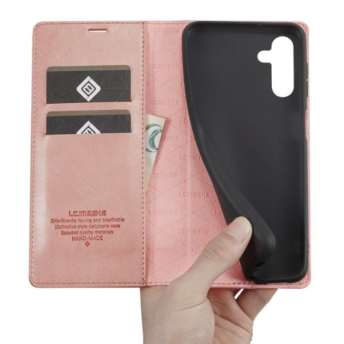LC.imeeke - LC.IMEEKE Samsung Galaxy A13 Fodral - PU Läder - Rose Gold
