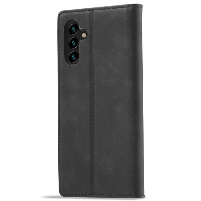 LC.imeeke - LC.IMEEKE Samsung Galaxy A13 Fodral - PU Läder - Svart