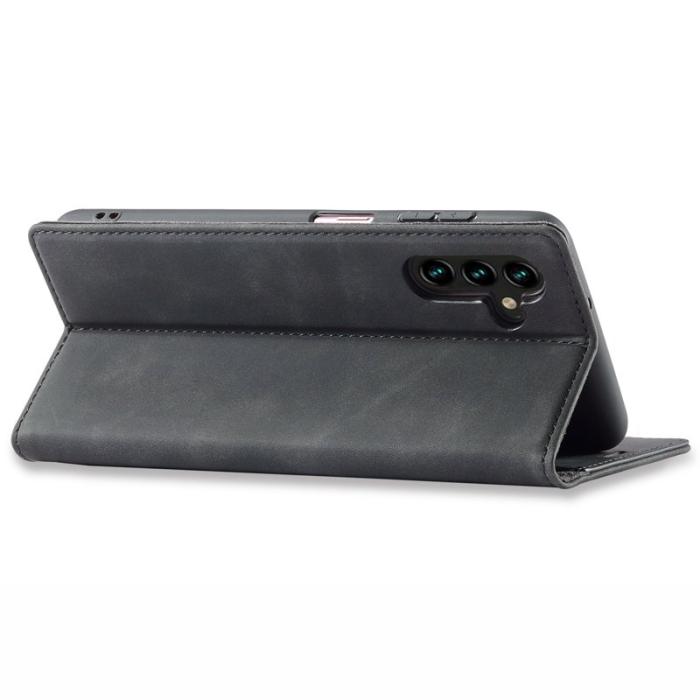 LC.imeeke - LC.IMEEKE Samsung Galaxy A13 Fodral - PU Läder - Svart