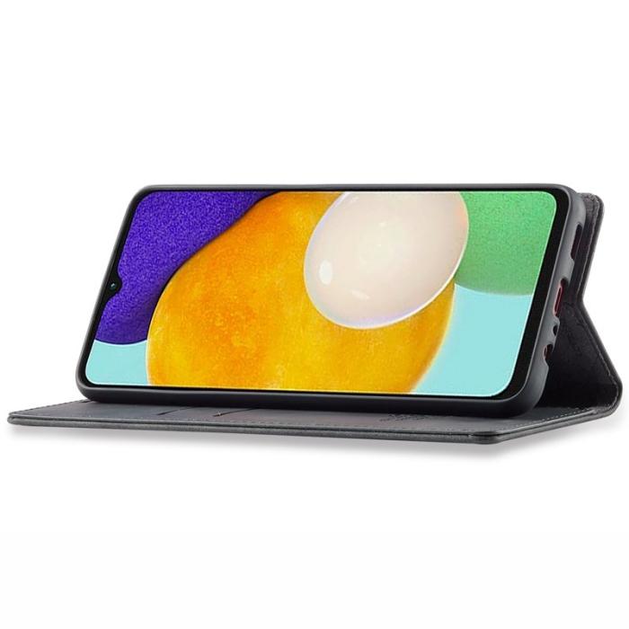 LC.imeeke - LC.IMEEKE Samsung Galaxy A13 Fodral - PU Läder - Svart