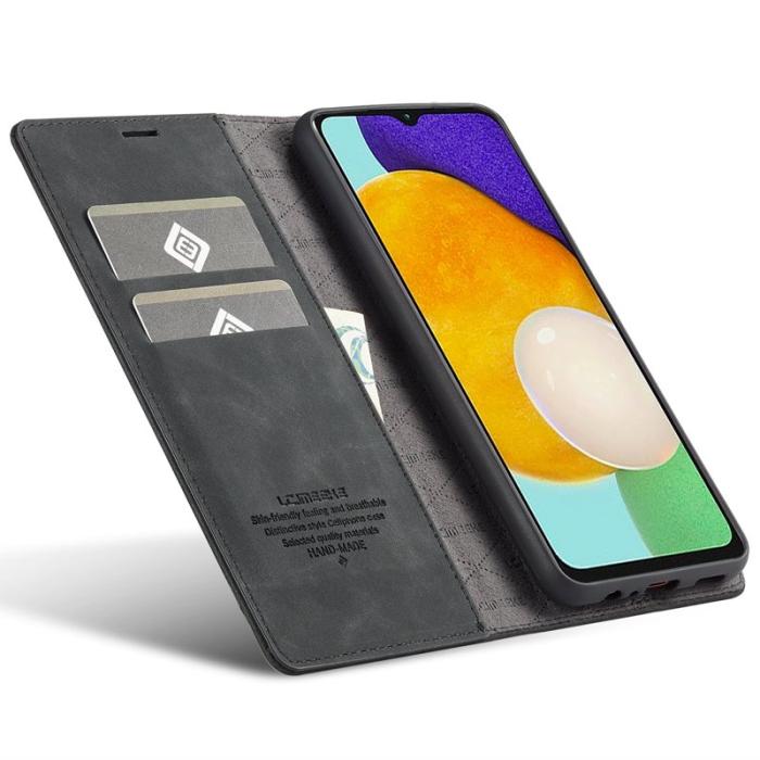 LC.imeeke - LC.IMEEKE Samsung Galaxy A13 Fodral - PU Läder - Svart