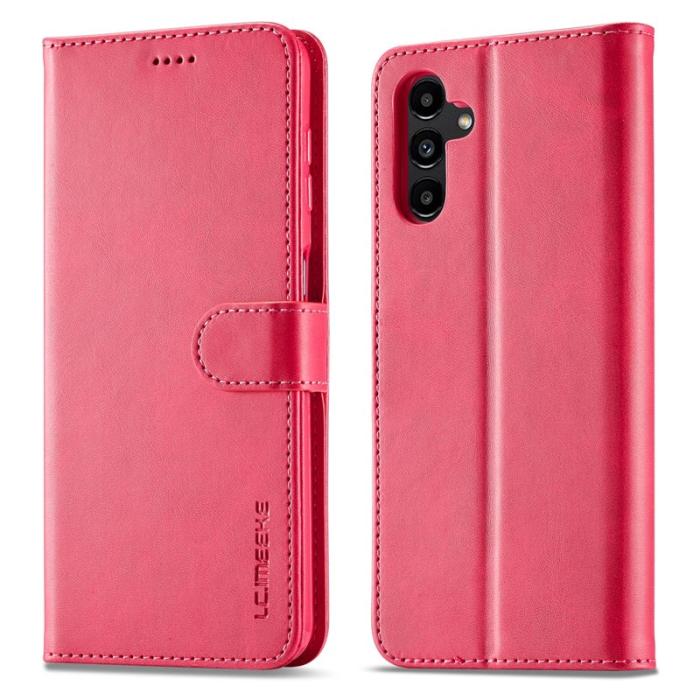 LC.imeeke - LC.IMEEKE Samsung Galaxy A14 5G Fodral Äkta läder - Pink