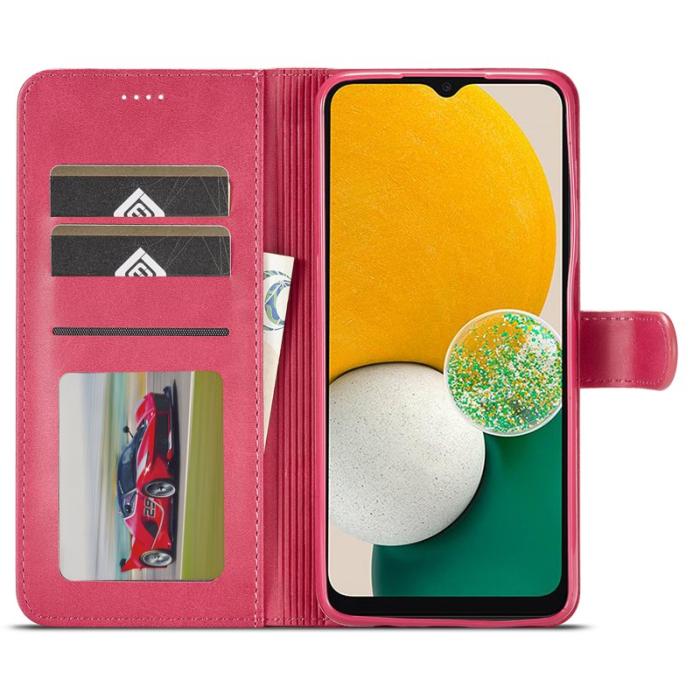 LC.imeeke - LC.IMEEKE Samsung Galaxy A14 5G Fodral Äkta läder - Pink