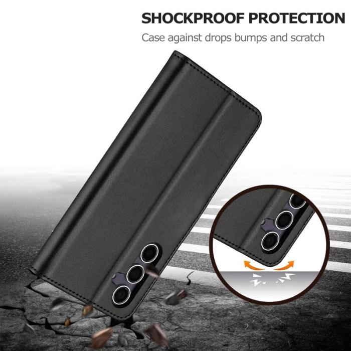 LC.imeeke - LC.IMEEKE Samsung Galaxy A16 Fodral PU Läder - Svart