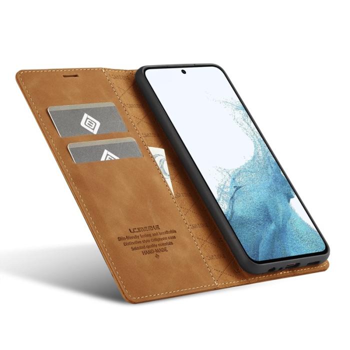 LC.imeeke - LC.IMEEKE Samsung Galaxy A16 Fodral TPU+PU Flip - Brun