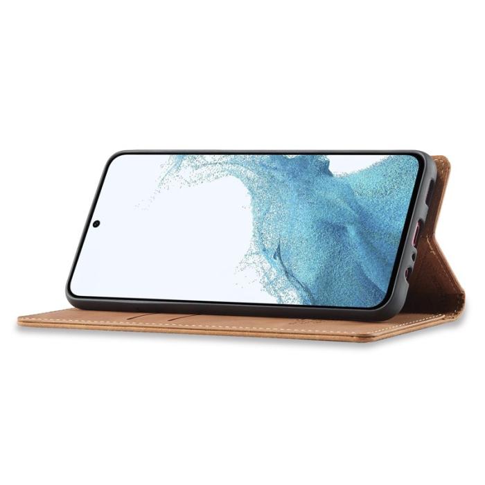 LC.imeeke - LC.IMEEKE Samsung Galaxy A16 Fodral TPU+PU Flip - Brun