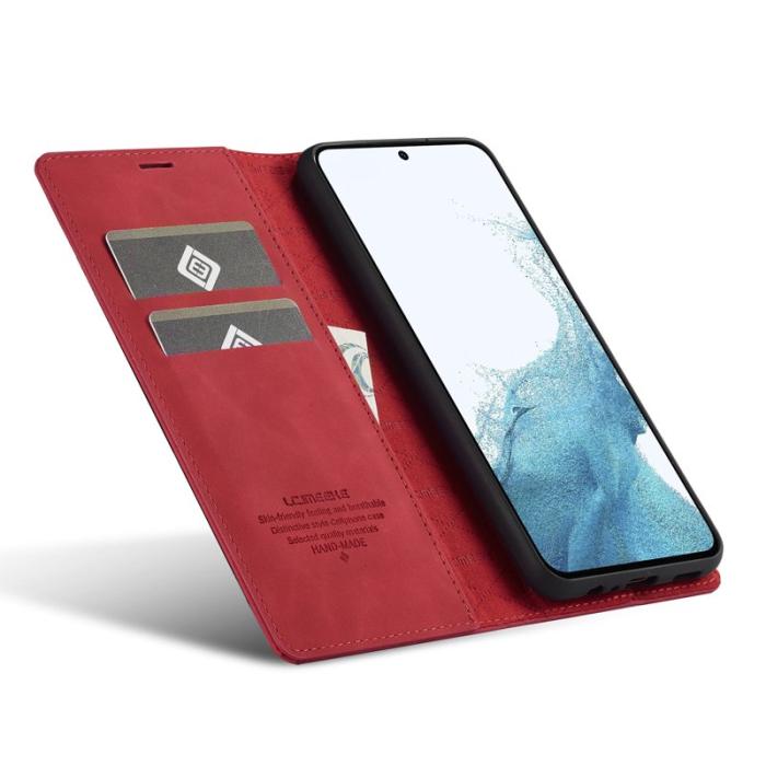 LC.imeeke - LC.IMEEKE Samsung Galaxy A16 Fodral TPU+PU Flip - Röd