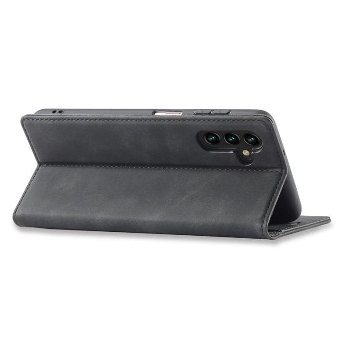 LC.imeeke - LC.IMEEKE Samsung Galaxy A16 Fodral TPU+PU Flip - Svart