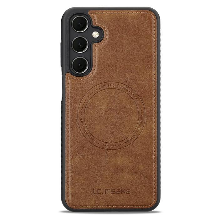 LC.imeeke - LC.IMEEKE Samsung Galaxy A17 5G Fodral Äkta läder - Brun