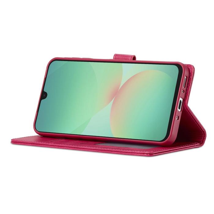 LC.imeeke - LC.IMEEKE Samsung Galaxy A17 Plånboksfodral Konstläder - Rosa