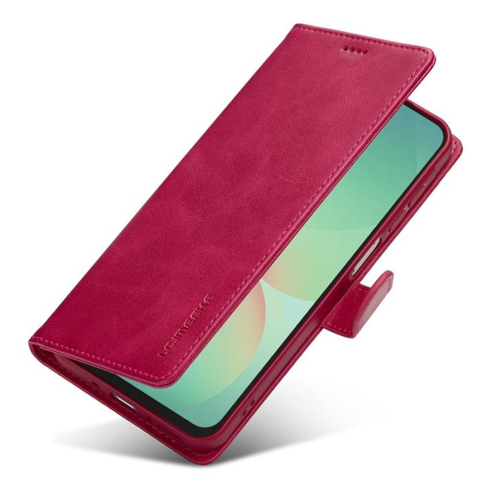 LC.imeeke - LC.IMEEKE Samsung Galaxy A17 Plånboksfodral Konstläder - Rosa