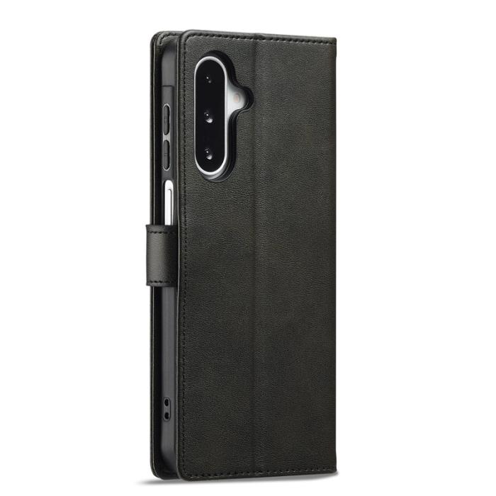 LC.imeeke - LC.IMEEKE Samsung Galaxy A17 Plånboksfodral Konstläder - Svart