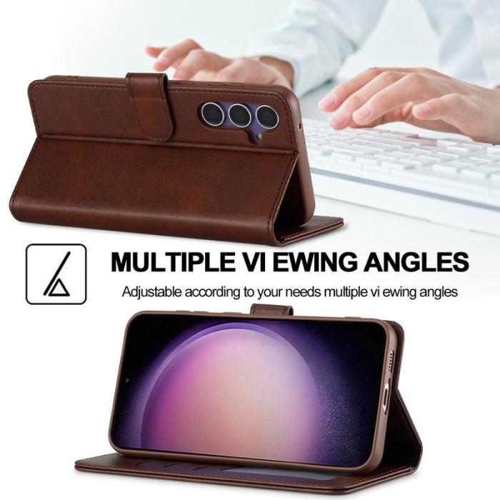 LC.imeeke - LC.IMEEKE Samsung Galaxy A26 5G Fodral PU Läder - Brun