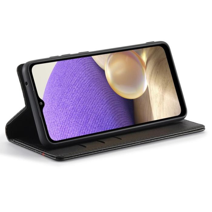 LC.imeeke - LC.IMEEKE Samsung Galaxy A33 5G Flip Fodral PU Läder - Vit