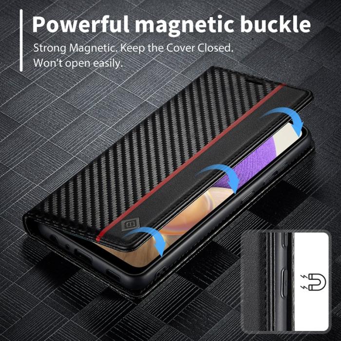 LC.imeeke - LC.IMEEKE Samsung Galaxy A33 5G Flip Fodral PU Läder - Vit