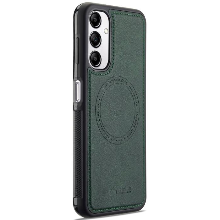 LC.imeeke - LC.IMEEKE Samsung Galaxy A34 5G Fodral Äkta läder - Grön