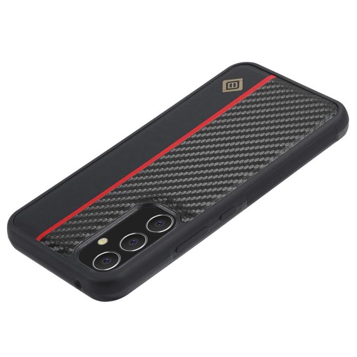 LC.imeeke - LC.IMEEKE Samsung Galaxy A34 5G Fodral - Kolfiber - Svart