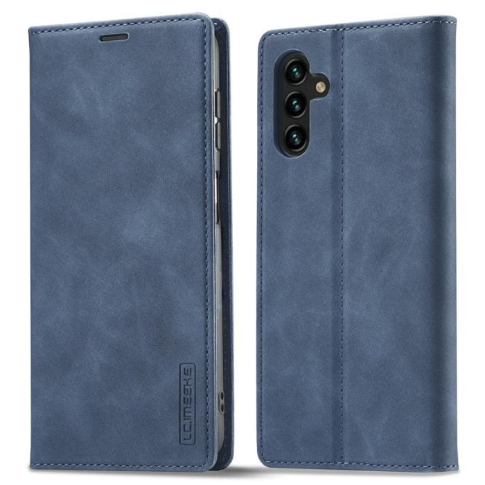 LC.imeeke - LC.IMEEKE Samsung Galaxy A34 5G Fodral PU Läder - Blå