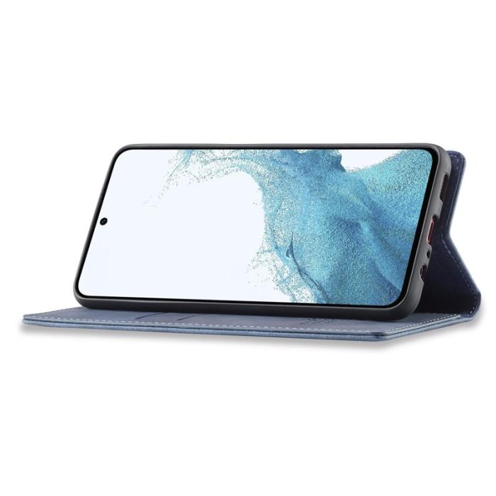 LC.imeeke - LC.IMEEKE Samsung Galaxy A34 5G Fodral PU Läder - Blå