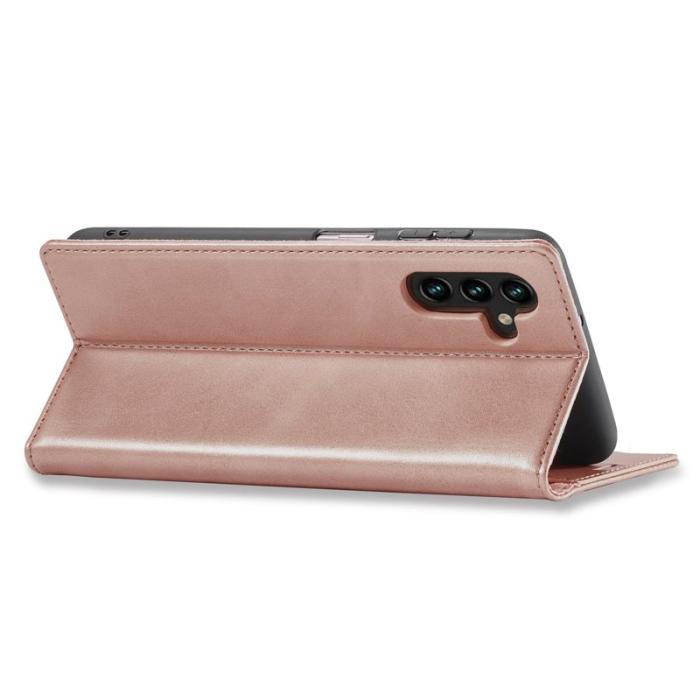LC.imeeke - LC.IMEEKE Samsung Galaxy A34 5G Fodral PU Läder - Pink