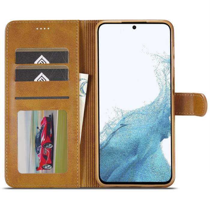 LC.imeeke - LC.IMEEKE Samsung Galaxy A35 5G Fodral PU Läder - Gul