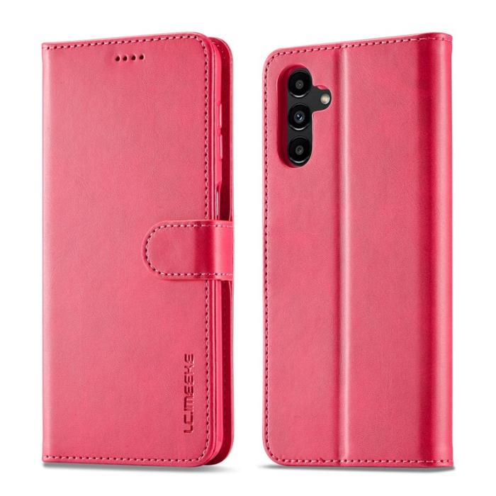 LC.imeeke - LC.IMEEKE Samsung Galaxy A35 5G Fodral PU Läder - Rosa