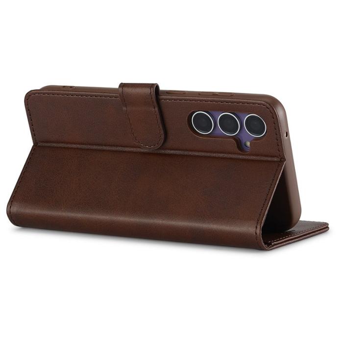 LC.imeeke - LC.IMEEKE Samsung Galaxy A36 5G Fodral Äkta läder - Brun