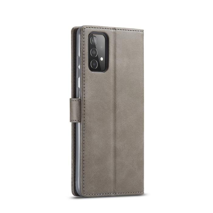 LC.imeeke - LC.IMEEKE Samsung Galaxy A52 4G/5G Fodral - PU Läder - Grå