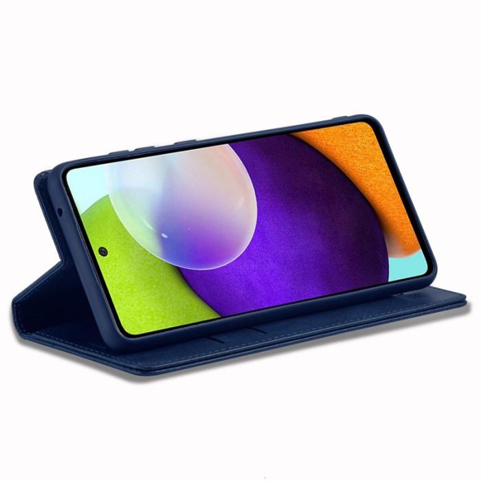 LC.imeeke - LC.IMEEKE Samsung Galaxy A53 5G Fodral - Äkta läder - Blå