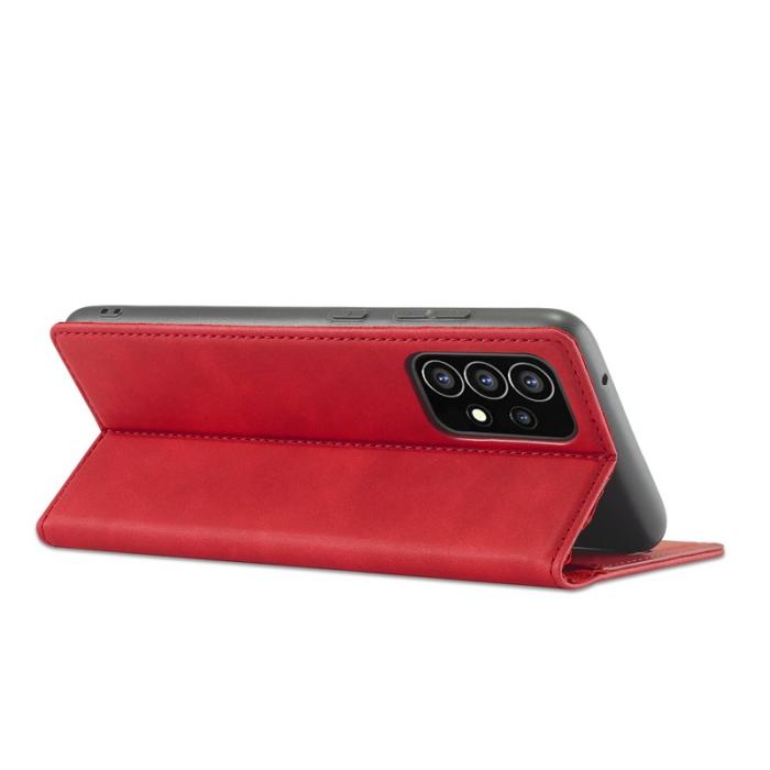LC.imeeke - LC.IMEEKE Samsung Galaxy A53 5G Fodral - PU Läder - Röd