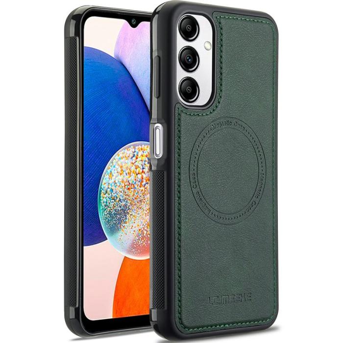 LC.imeeke - LC.IMEEKE Samsung Galaxy A54 5G Fodral Äkta läder - Grön