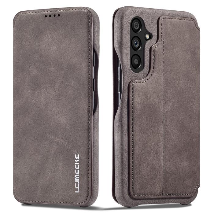 LC.imeeke - LC.IMEEKE Samsung Galaxy A54 5G Fodral Äkta läder - Mörkbrun
