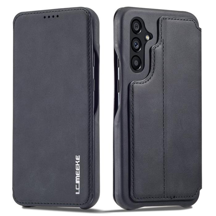 LC.imeeke - LC.IMEEKE Samsung Galaxy A54 5G Fodral - Äkta läder - Svart