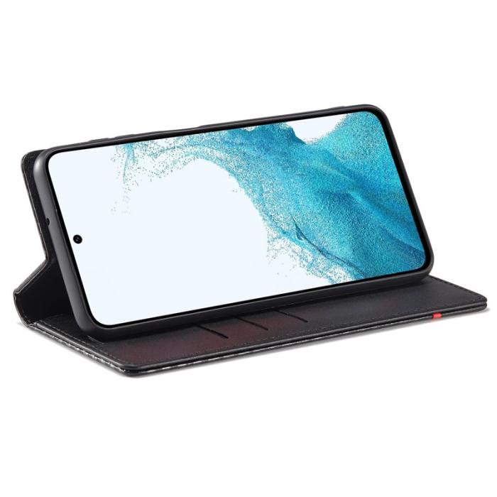 LC.imeeke - LC.IMEEKE Samsung Galaxy A54 5G Fodral Äkta läder - Vit