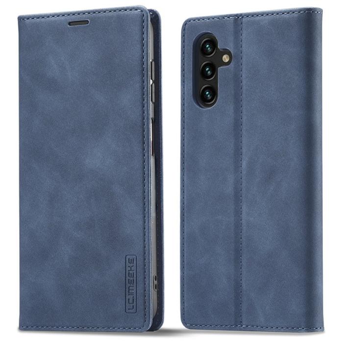 LC.imeeke - LC.IMEEKE Samsung Galaxy A54 5G Fodral PU Läder - Blå