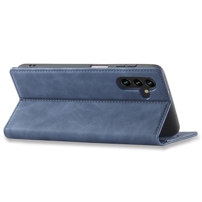 LC.imeeke - LC.IMEEKE Samsung Galaxy A54 5G Fodral PU Läder - Blå